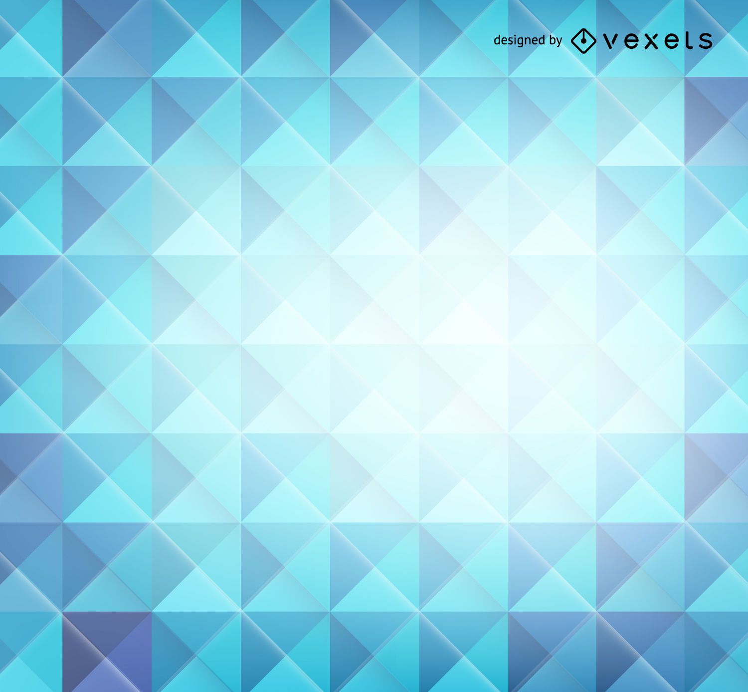 Blue 3D polygons background