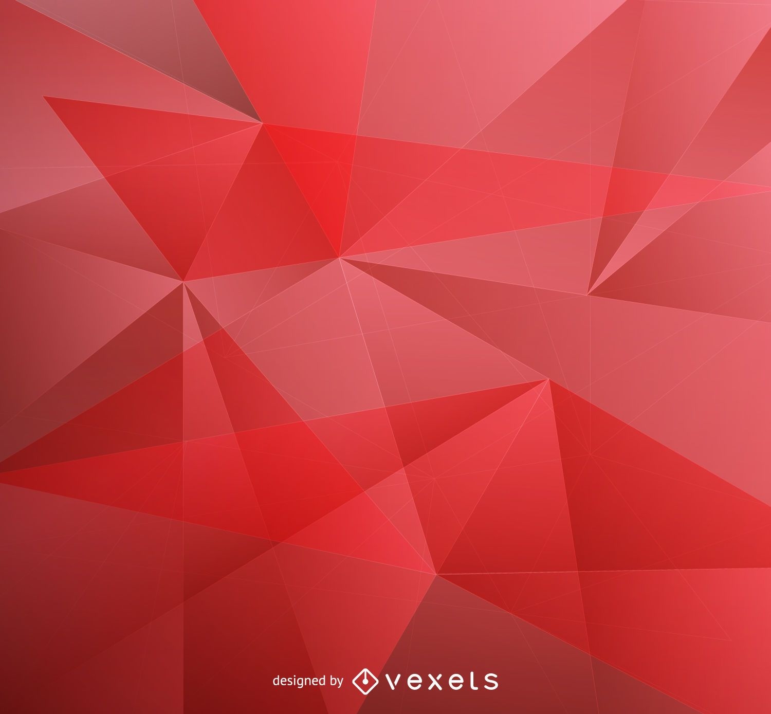 Red low poly background