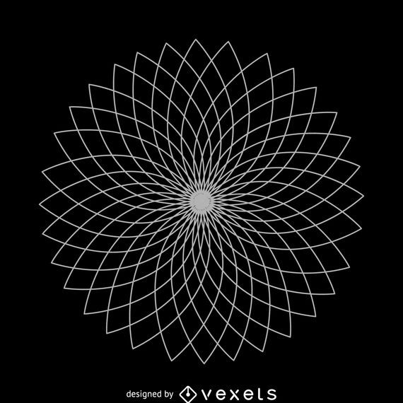 Geometrische Lotusblume Geometrische Lotusblume