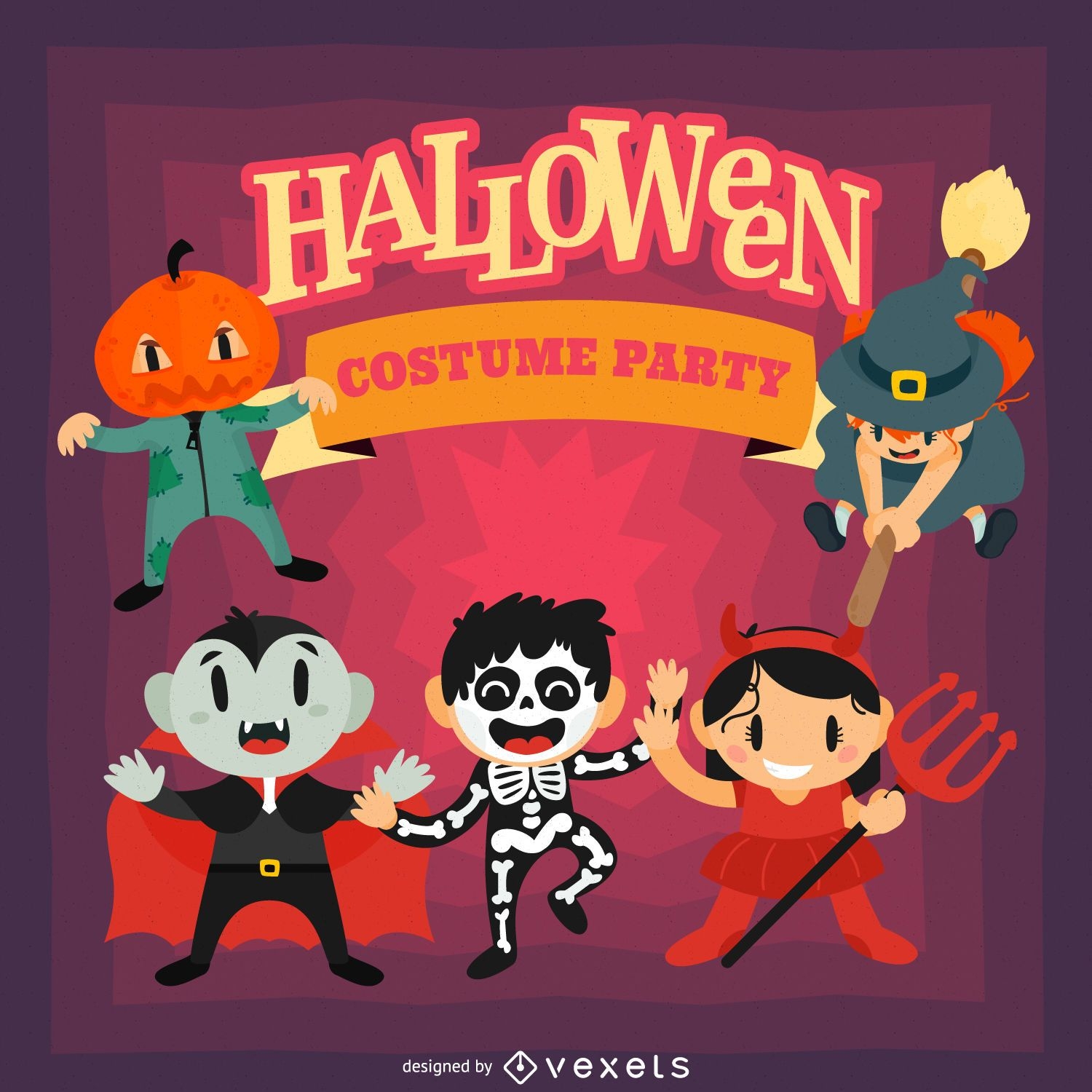 Spaß Halloween Party Design