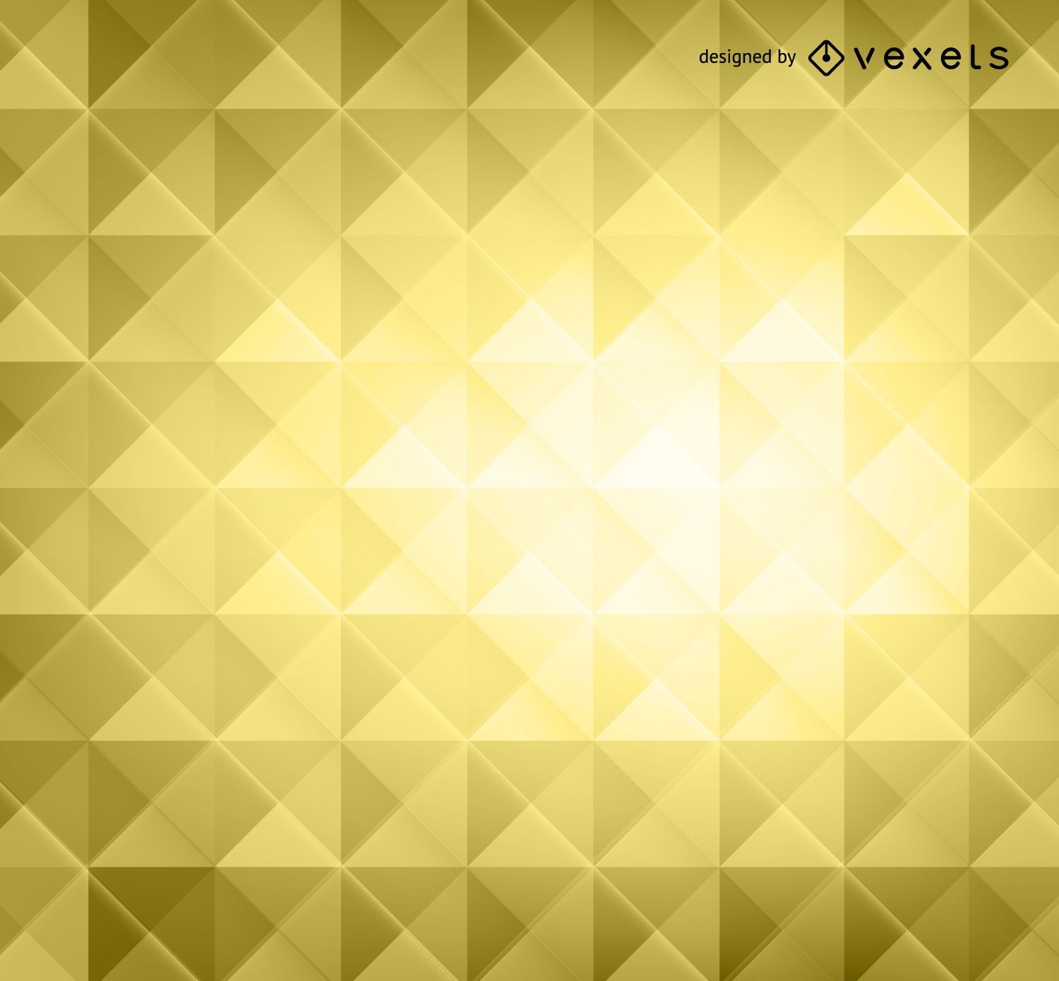 Yellow 3D polygons background
