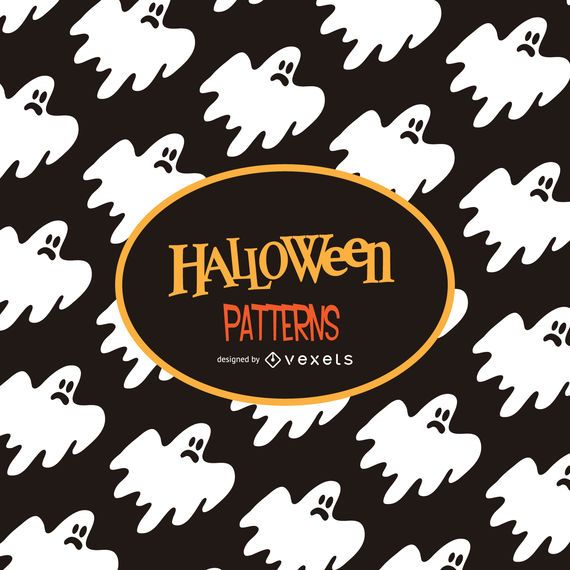 Halloween ghost illustration pattern Halloween ghost illustration pattern