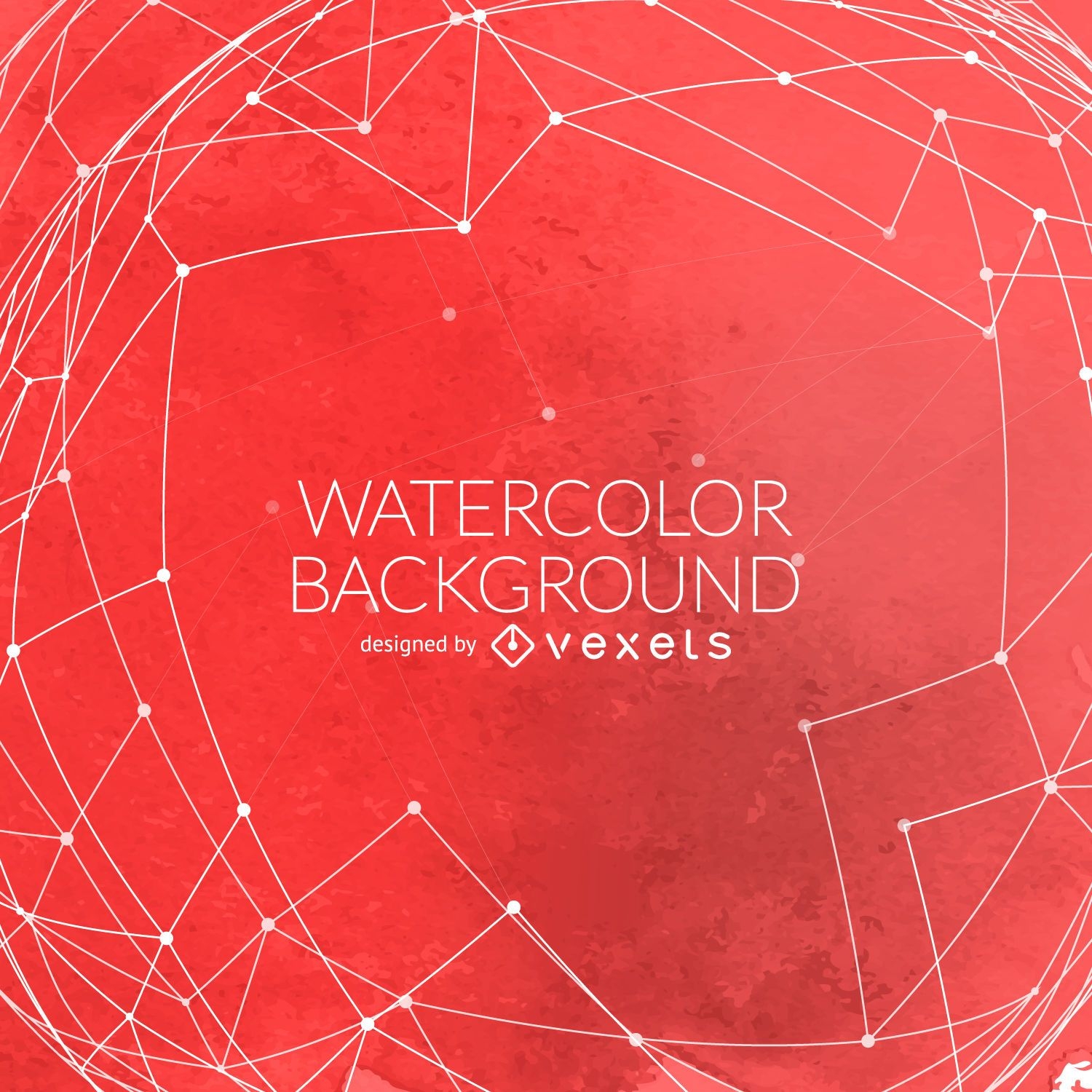 Red watercolor background with mesh