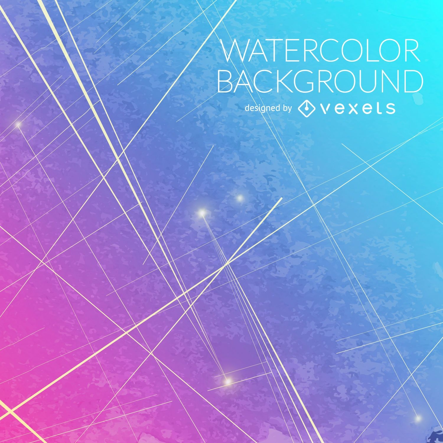 Gradient blue pink watercolor background
