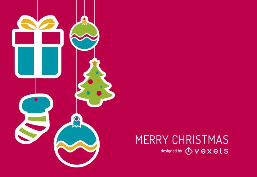 Christmas background stickers Christmas background stickers