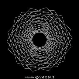 Dodeca fraktale heilige Geometriedesign