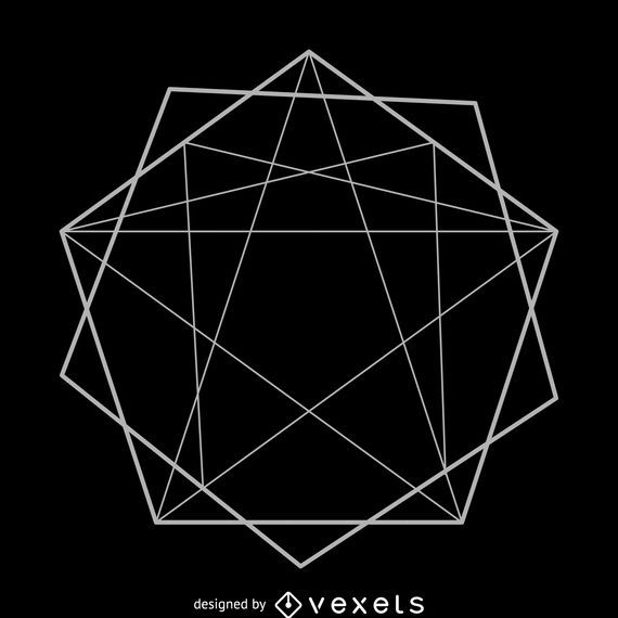 Abstraktes heiliges Geometrieabbildungsdesign Abstraktes heiliges Geometrieabbildungsdesign