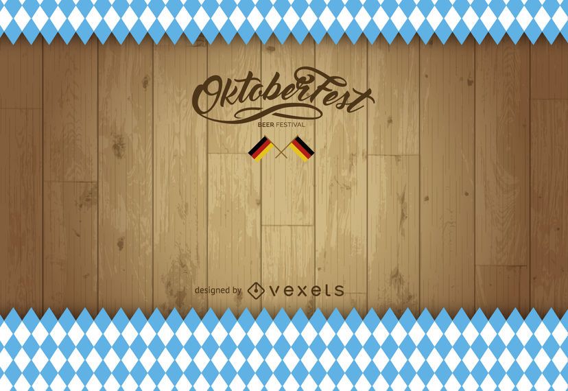 Fondo De Madera Oktoberfest Descargar Vector