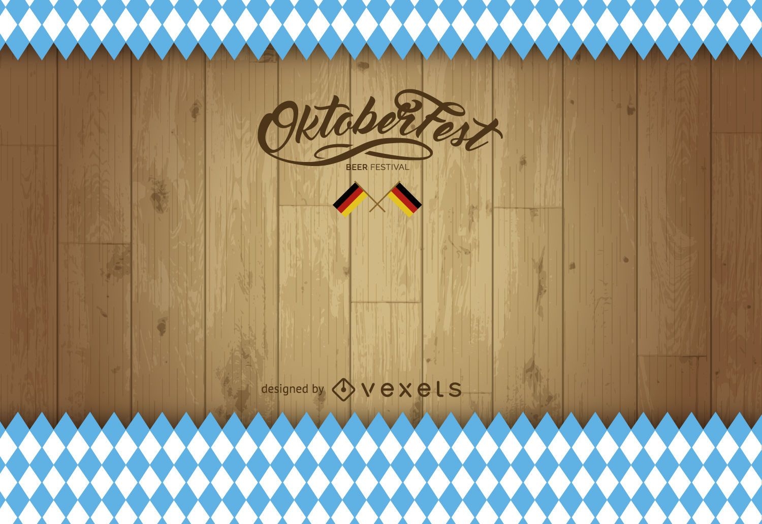 Fundo de madeira da Oktoberfest