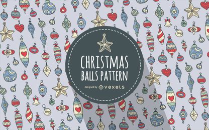 Fundo do padrão do enfeite de natal