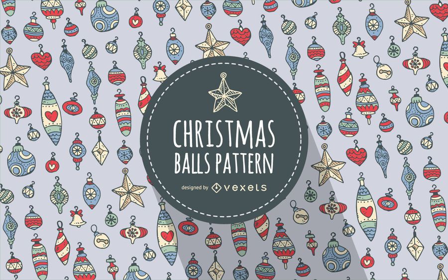 Christmas ornament pattern background Christmas ornament pattern background