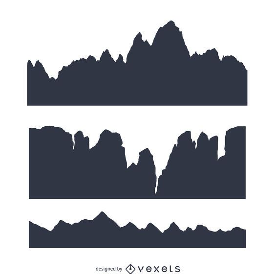 Download Vector Mountain Silhouette Set Vectorpicker