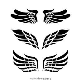 Isolated Angel Wings Illustrations