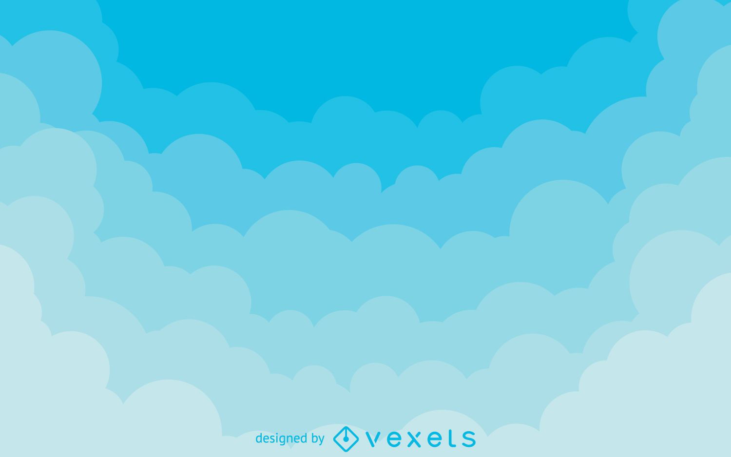 Gradient clouds background