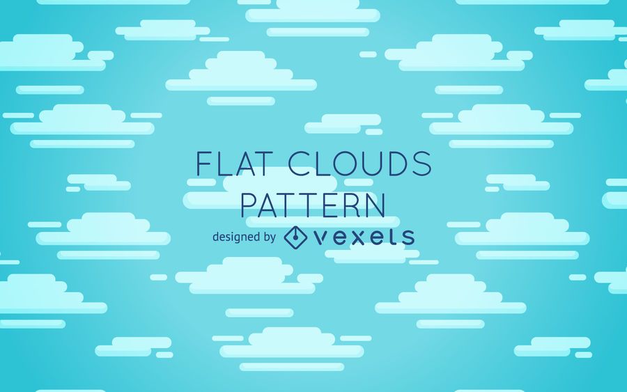 Flat clouds pattern design Flat clouds pattern design