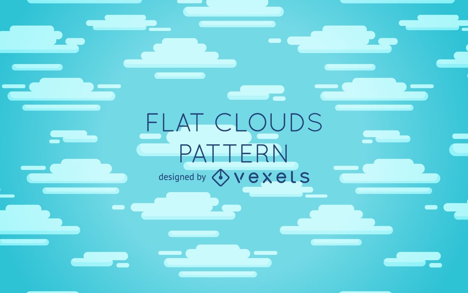 Flat clouds pattern design