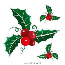 Baixar Vetor De Conjunto Isolado De Visco De Natal Baixar Vetor De Conjunto Isolado De Visco De Natal