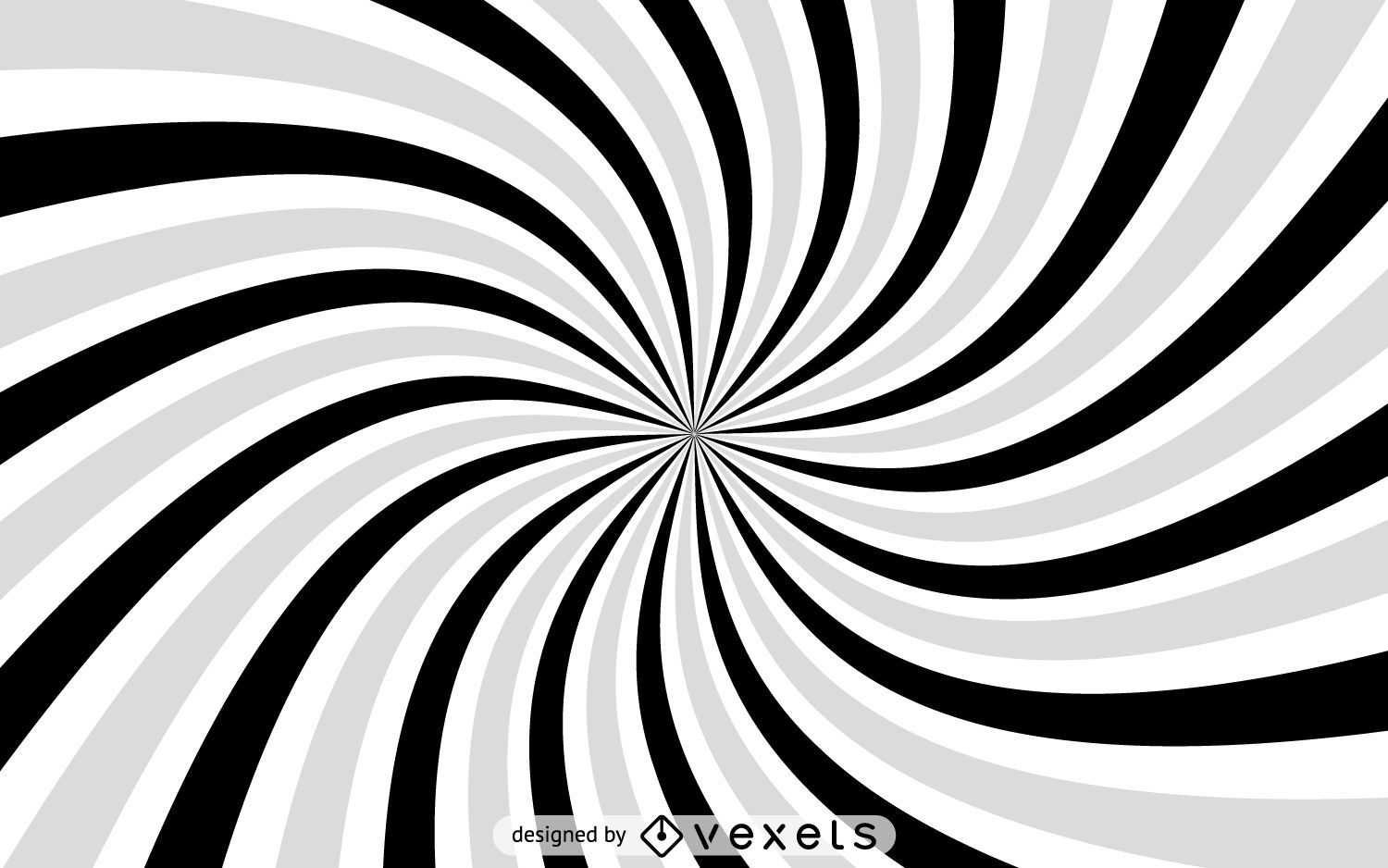 Gray spiral starburst background