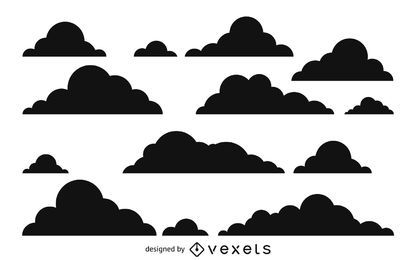 Cloud-Silhouette-Muster