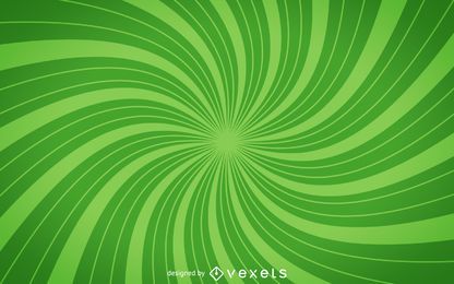 Fondo de starburst espiral verde