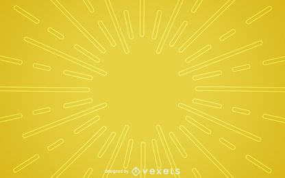 Flat yellow starburst background