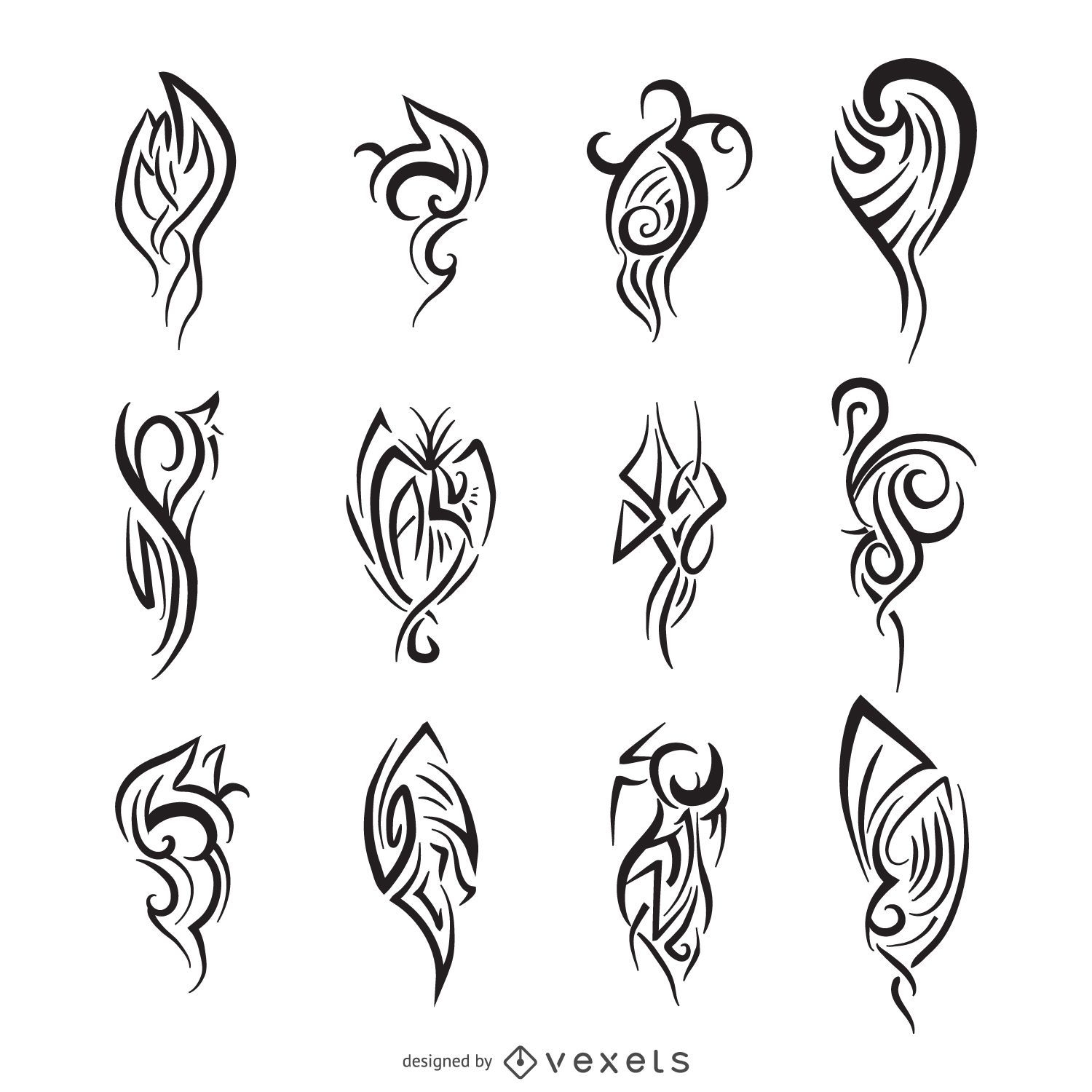 Tribal line art collection