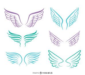 Conjunto de asas de anjo