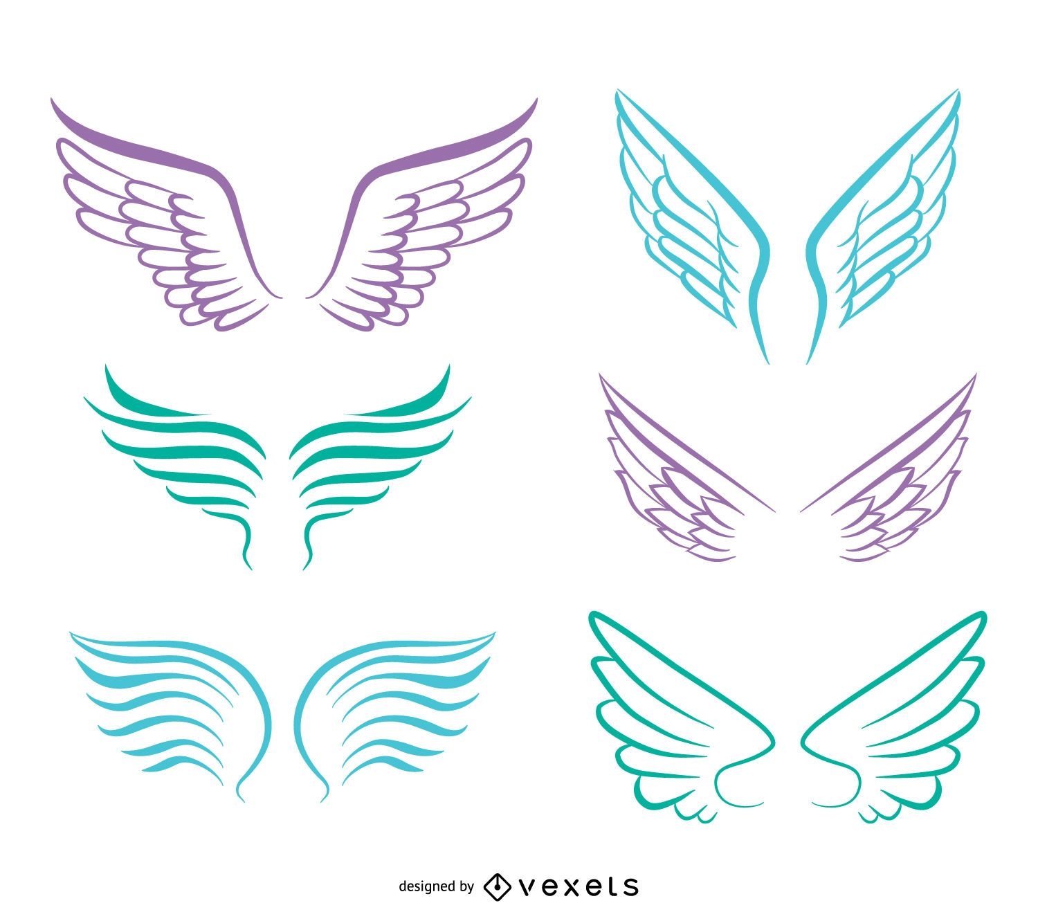 Conjunto de asas de anjo