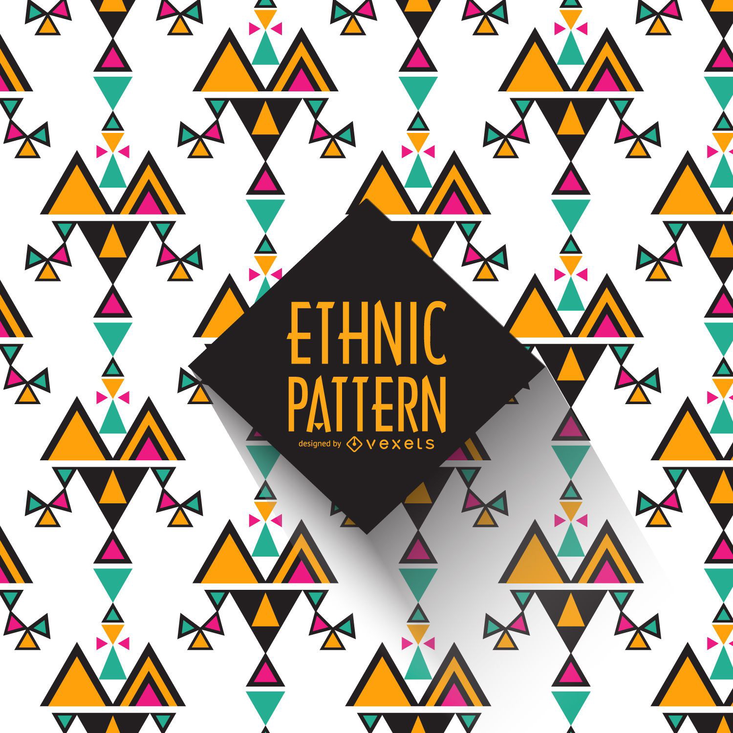 Geometric ethnic pattern background