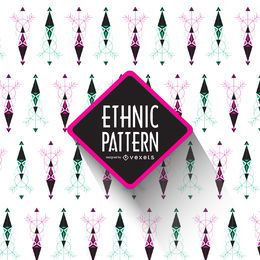 Patrón étnico de formas geométricas