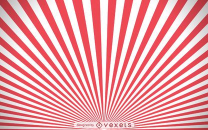 Fondo starburst rojo y blanco