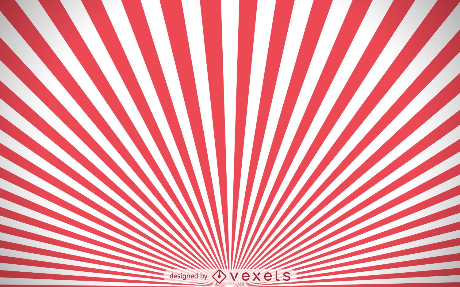 Red and white starburst background