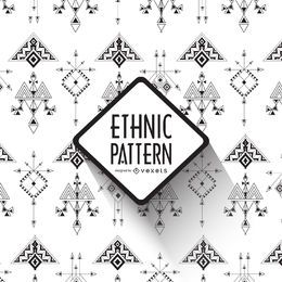 Patrón étnico de líneas geométricas