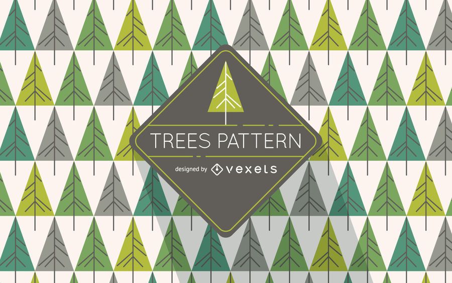 Hipster pine tree pattern Hipster pine tree pattern