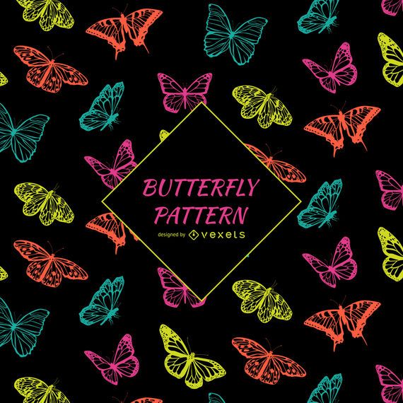 Contrast butterfly pattern Contrast butterfly pattern