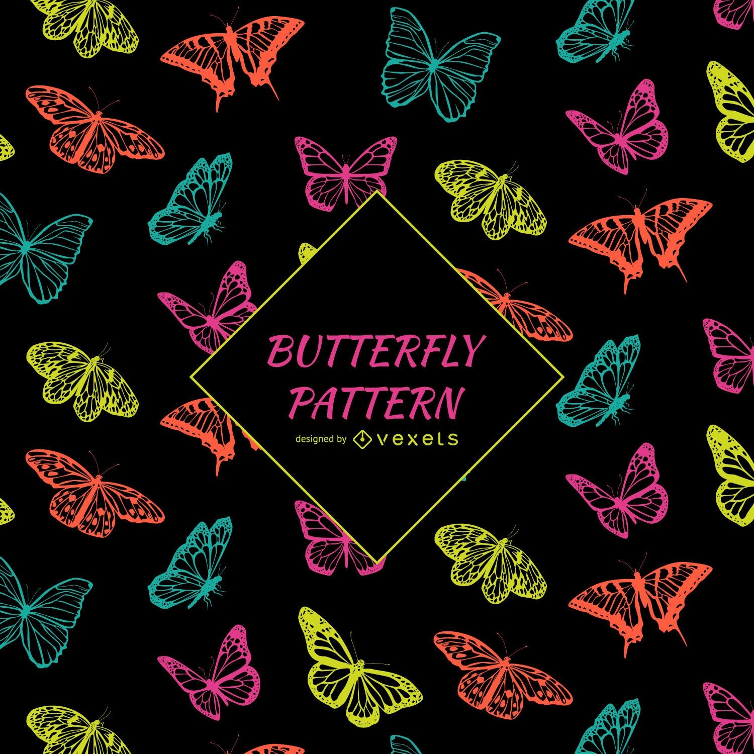 Contrast butterfly pattern