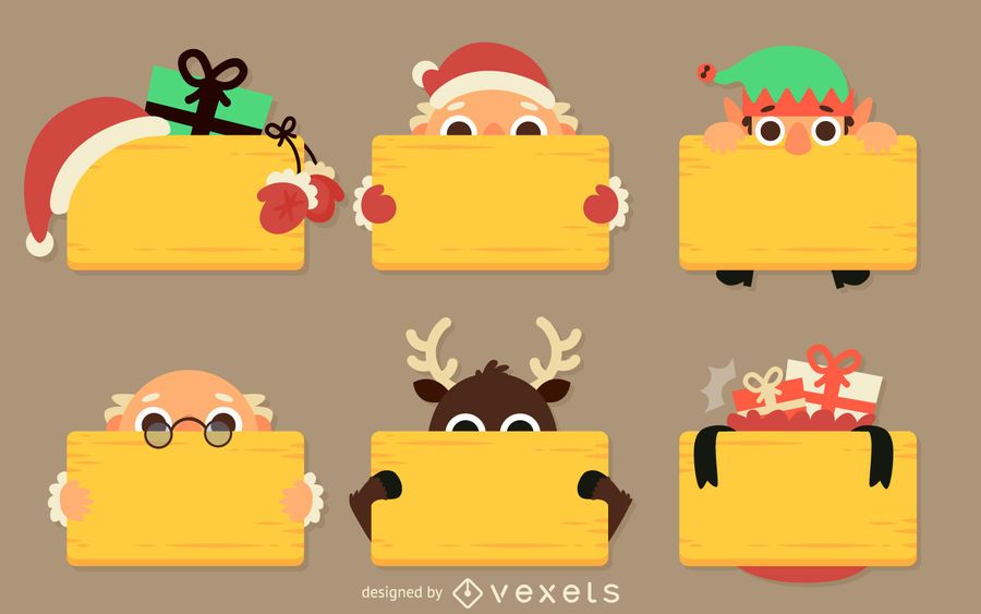 Mensaje de navidad plana Mensaje de navidad plana
