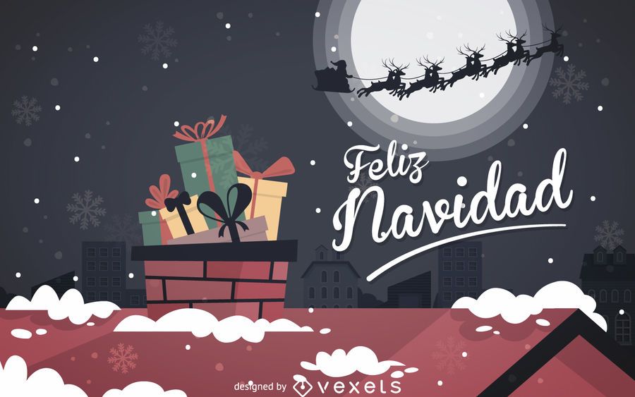 Feliz Navidad Banner Background - Vector Download