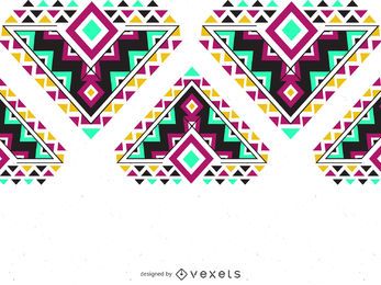 Colorful ethnic pattern border Colorful ethnic pattern border