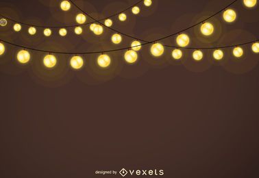 Christmas lights garlands background