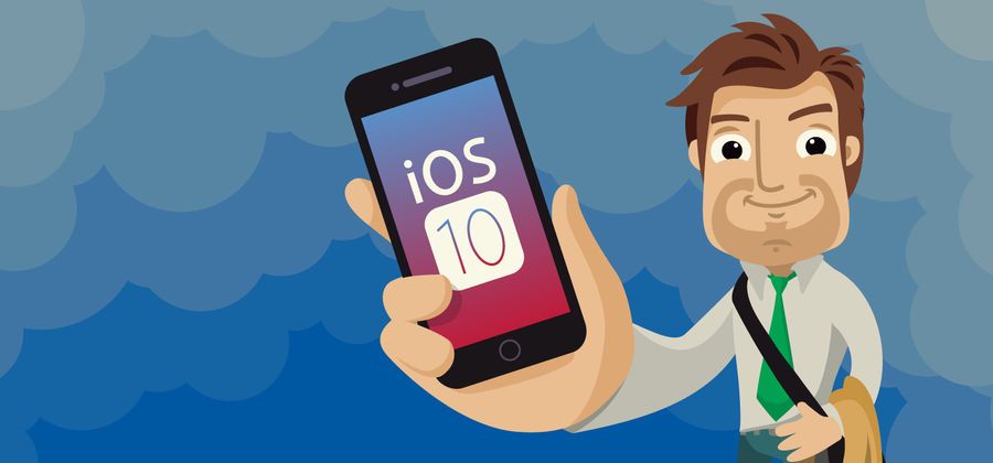 iOS 10 encabezado de Apple iOS 10 encabezado de Apple