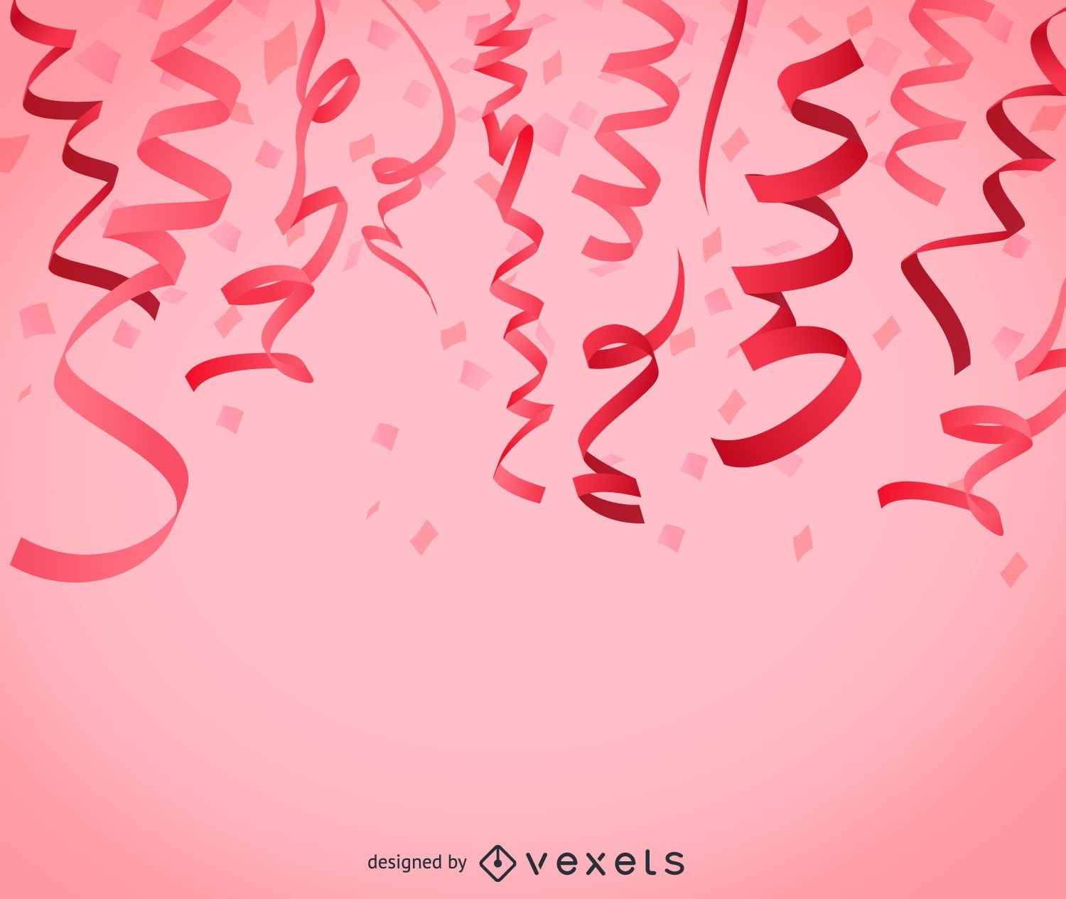 Pink confetti background