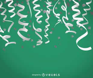Green confetti background Green confetti background