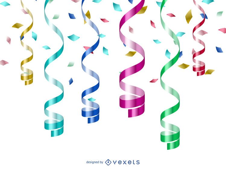 Colorful 3D confetti backdrop Colorful 3D confetti backdrop