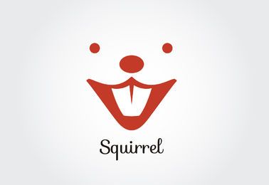 Squirrel face logo template Squirrel face logo template