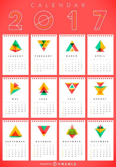 2017 geometric calendar 2017 geometric calendar