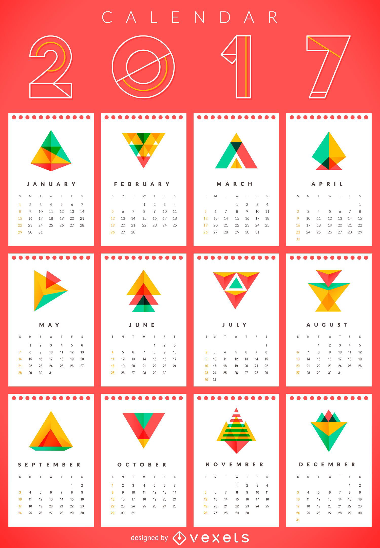 2017 geometric calendar