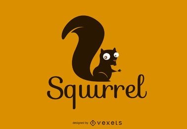 Squirrel logo template
