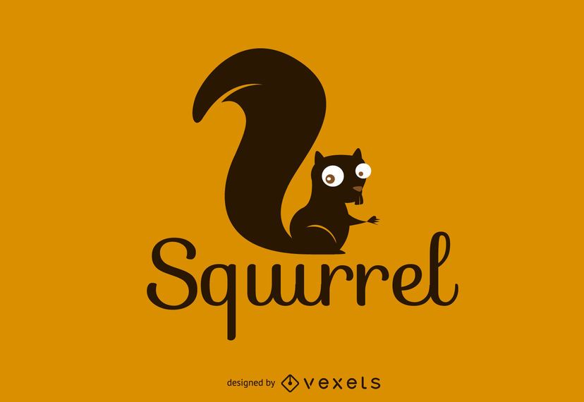 Squirrel logo template Squirrel logo template