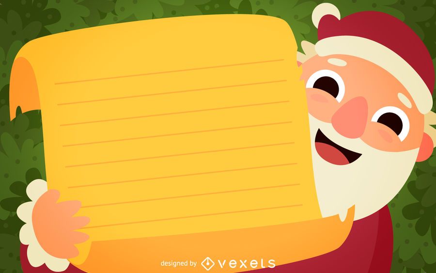 Design da letra do papai noel Design da letra do papai noel